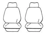 Esteem Velour Seat Covers Set Suits Ford Fairlane NA NB NC Ghia Sedan 1988-1992 2 Rows