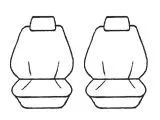 Esteem Velour Seat Covers Set Suits Holden Captiva Maxx 5 Seater 4 Door Wagon 09/2006-01/2011 2 Rows