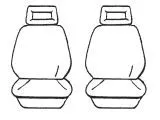 Esteem Velour Seat Covers Set Suits Holden Rodeo Crew Cab Ute 1989 2 Rows