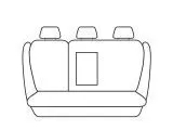 Esteem Velour Seat Covers Set Suits Honda Civic series II VTI / VTI-L / VTI-LN 4 Door Sedan 7/2012-1/2017 2 Rows
