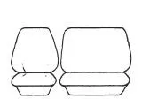 Esteem Velour Seat Covers Set Suits Mitsubishi Rosa Bus 2005 2 Rows