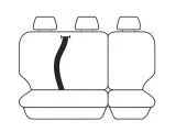 Esteem Velour Seat Covers Set Suits Suits Suzuki Liana/Swift VVT Sedan 2005 2 Rows