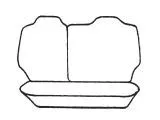 Esteem Velour Seat Covers Set Suits Toyota Corolla CS / CSX / CSI / Ultima Sedan 1989-1991 2 Rows