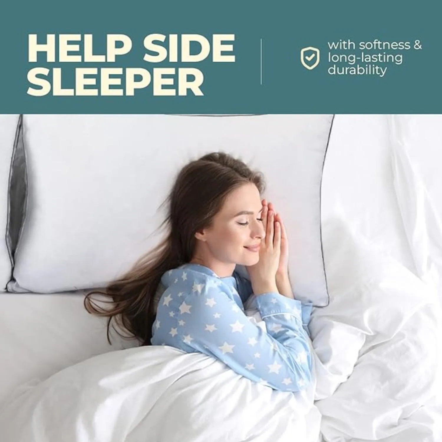 Extra Soft Filling Pillow for Best Sleep Bed Pillows with A Cotton Filling – Pack of 4
