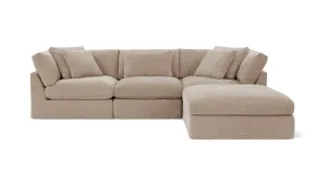 Get Together™ 4-Piece Modular Sectional, Large, Champagne