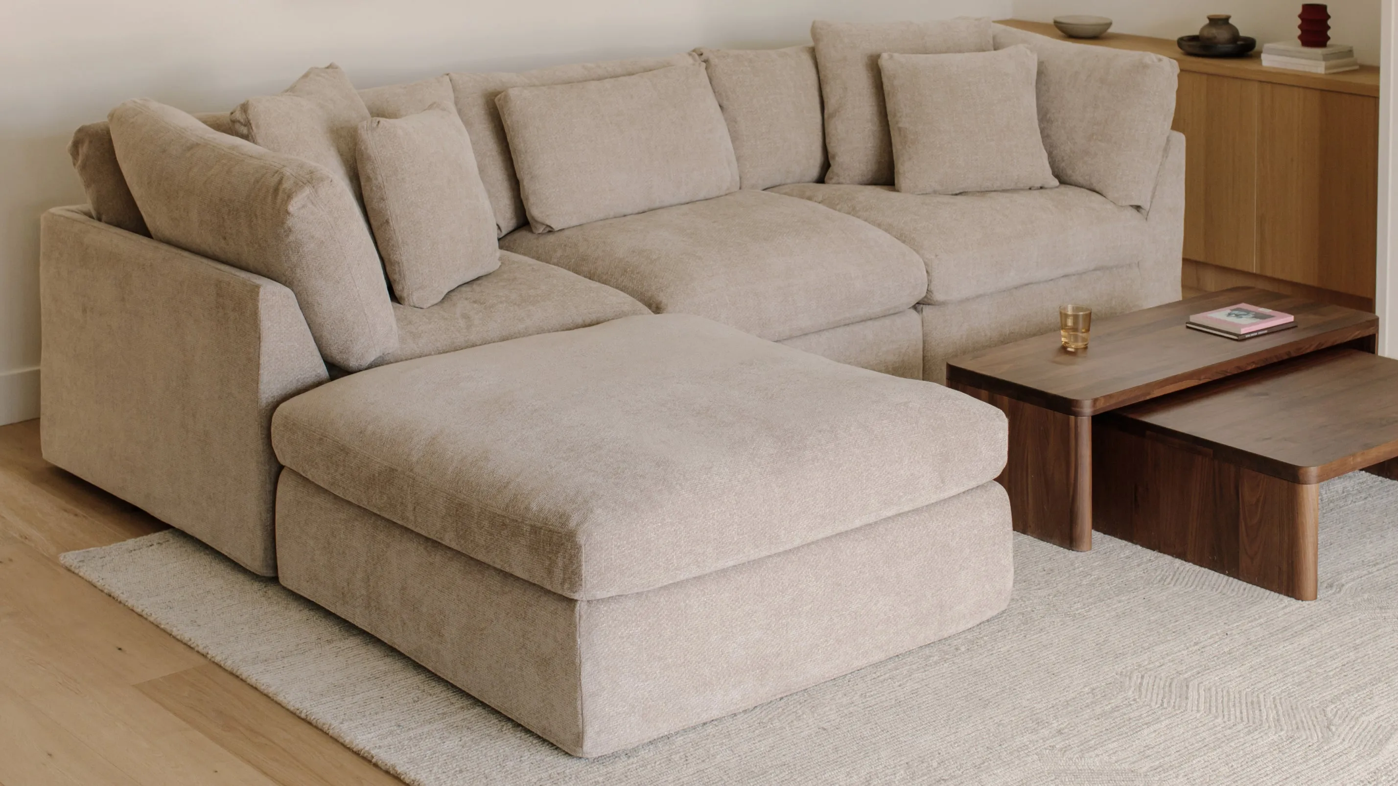 Get Together™ Armless Chair, Standard, Champagne