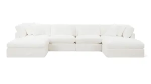 Get Together™ 6-Piece Modular U-Shaped Sectional, Large, Sea Salt