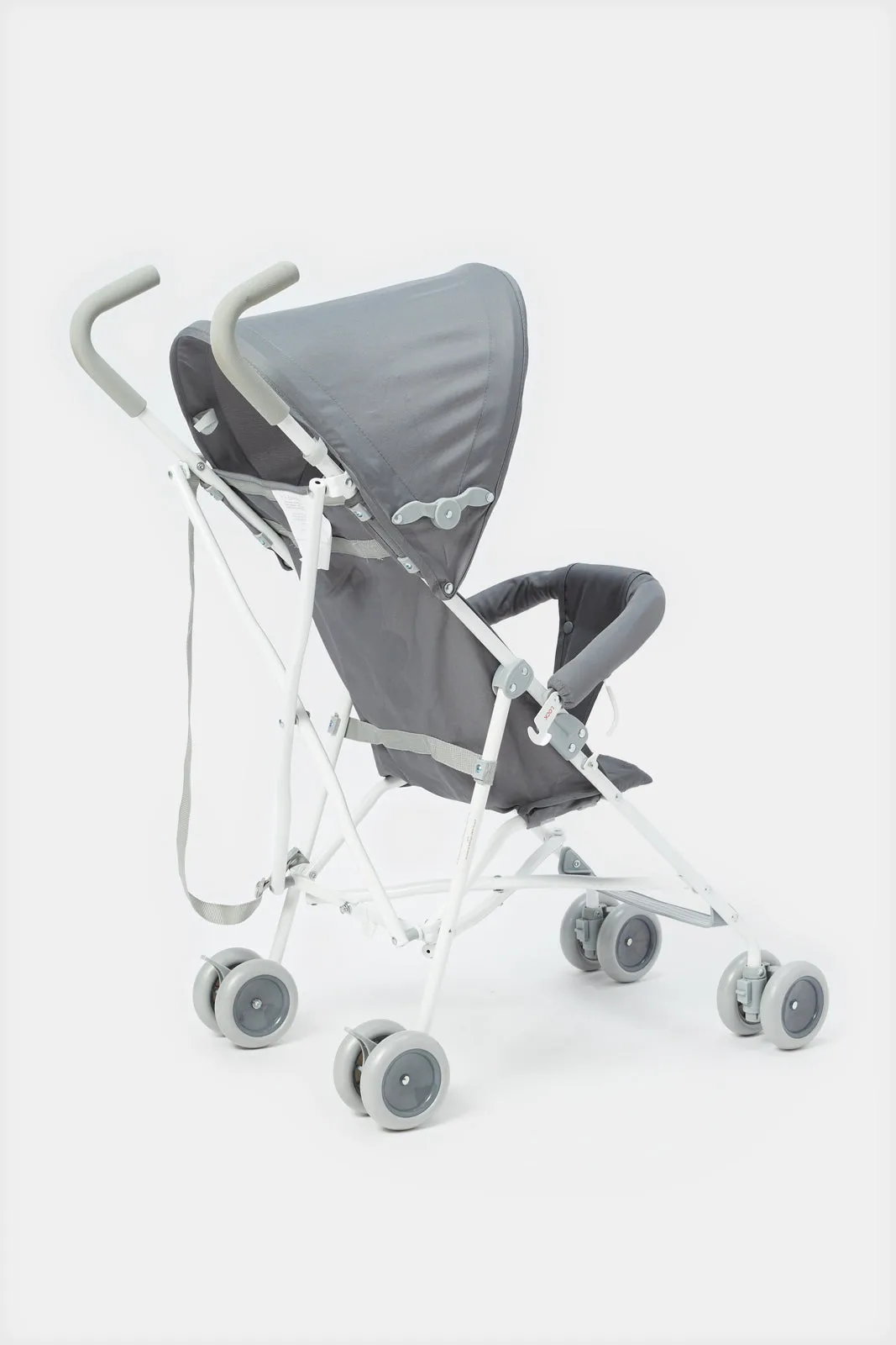 Grey Giraffe Baby Buggy With Round Canopy