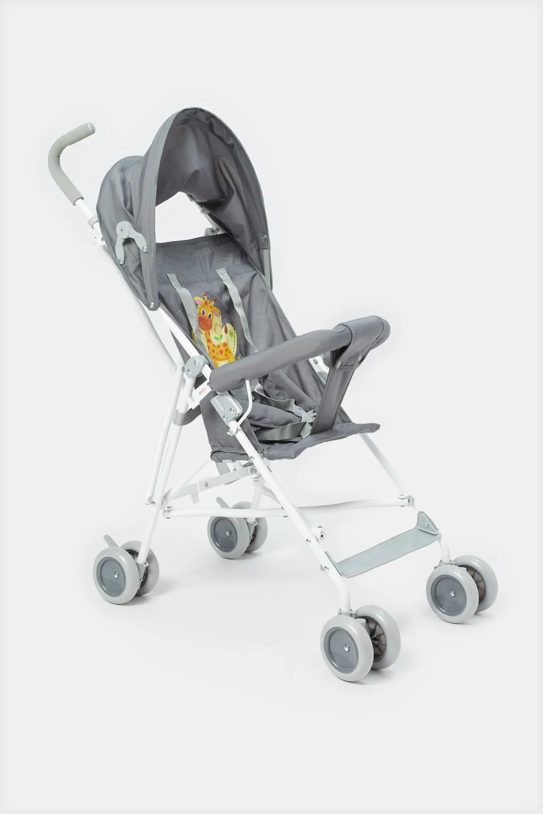 Grey Giraffe Baby Buggy With Round Canopy