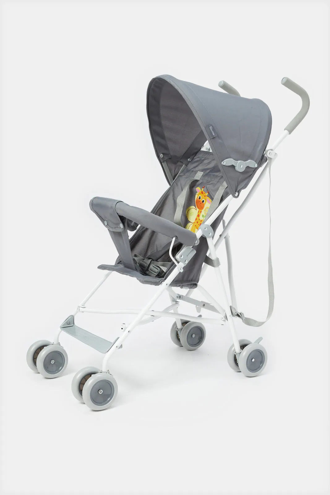 Grey Giraffe Baby Buggy With Round Canopy