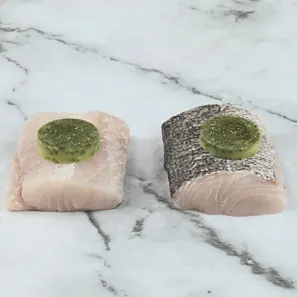 Hake Portions with Lemon and Caper Butter (2 x 135g - 155g)