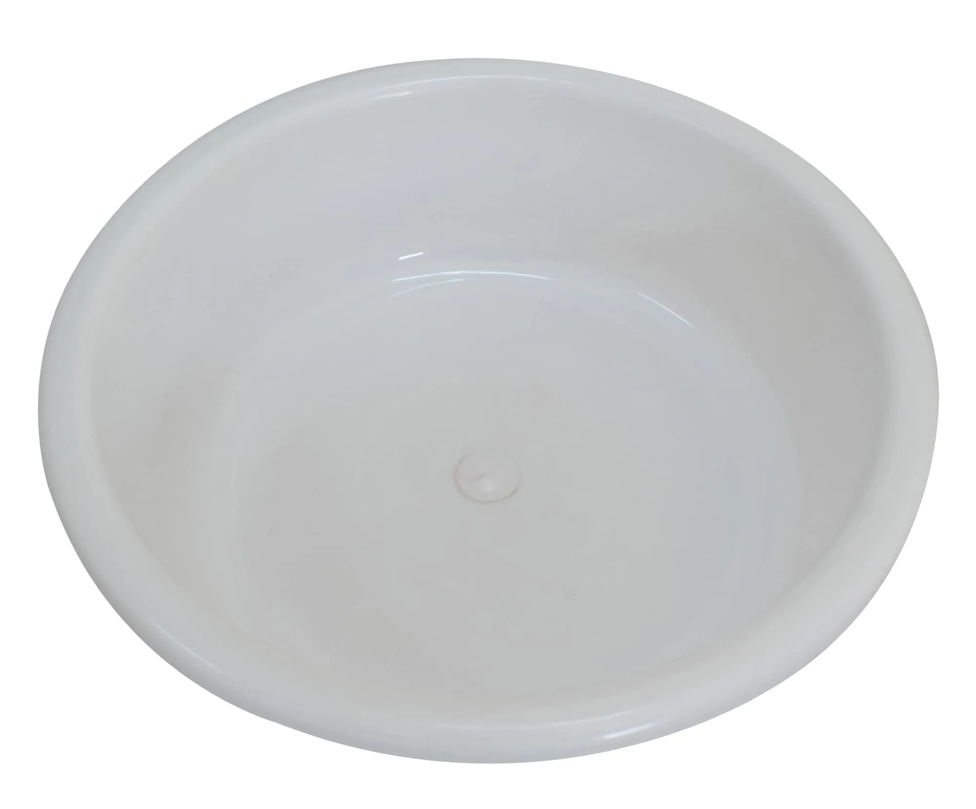 Heart Home Multiuses Plastic Knead Dough Basket/Basin Bowl For Home & Kitchen 6 Ltr (White) 52HH3822