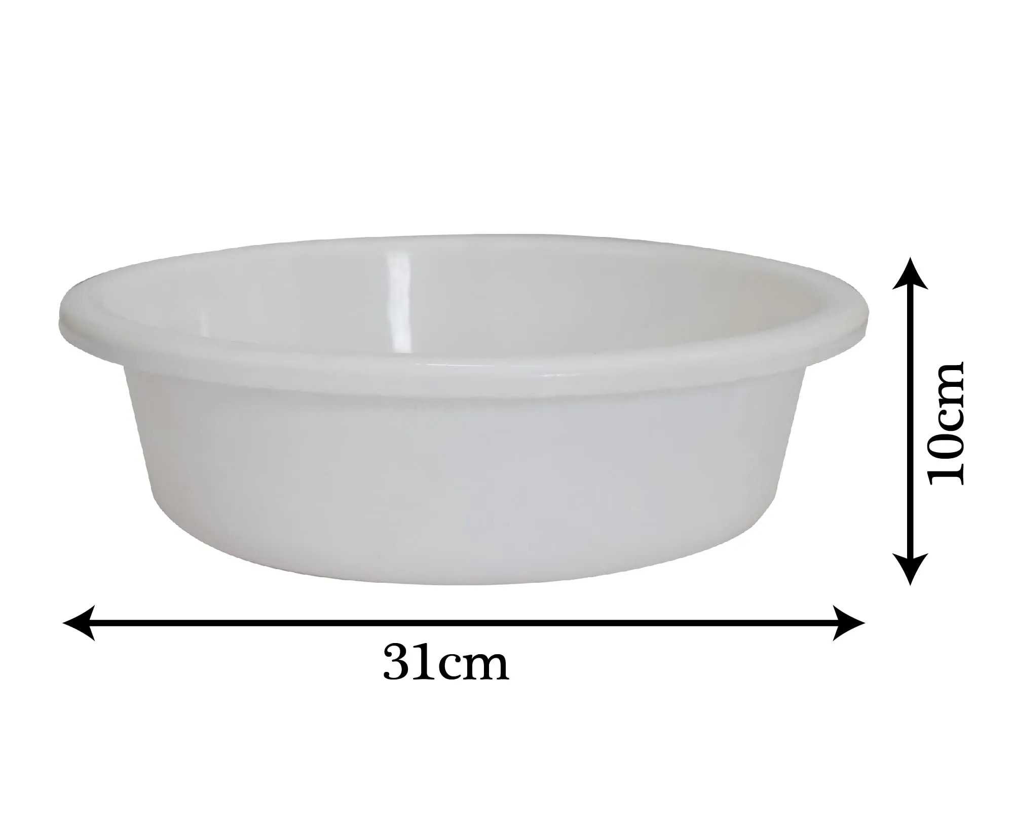 Heart Home Multiuses Plastic Knead Dough Basket/Basin Bowl For Home & Kitchen 6 Ltr (White) 52HH3822