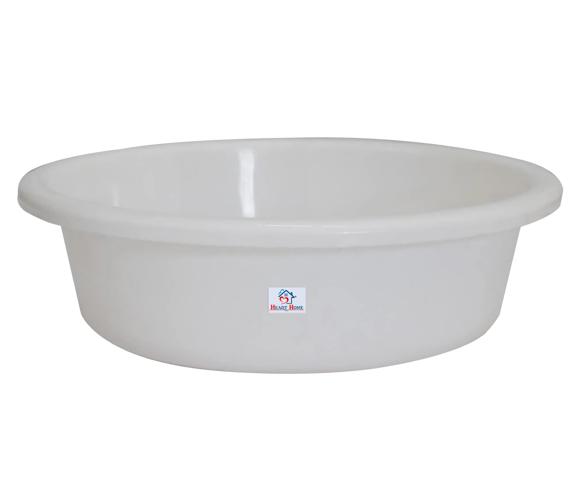 Heart Home Multiuses Plastic Knead Dough Basket/Basin Bowl For Home & Kitchen 6 Ltr (White) 52HH3822