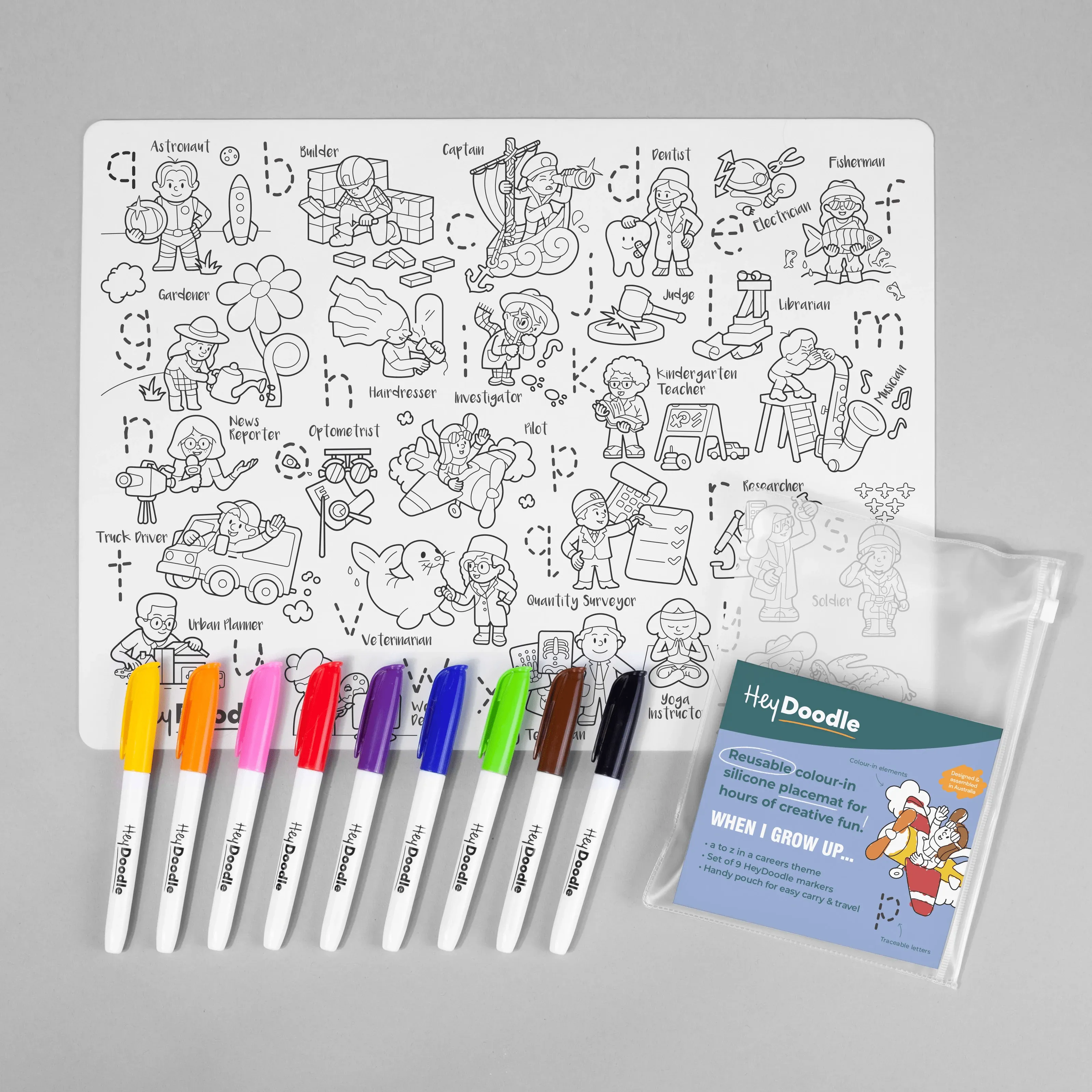 HeyDoodle Reusable Silicone Drawing Mat