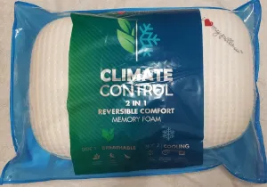 I Love My Pillow Climate Control 2 In 1 Reversible Comfort Memory Foam Pillow