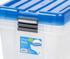 Iris Plastic Storage Tote 3 Pieces Set is perfect for eliminating clutter and getting the whole house organized -278090