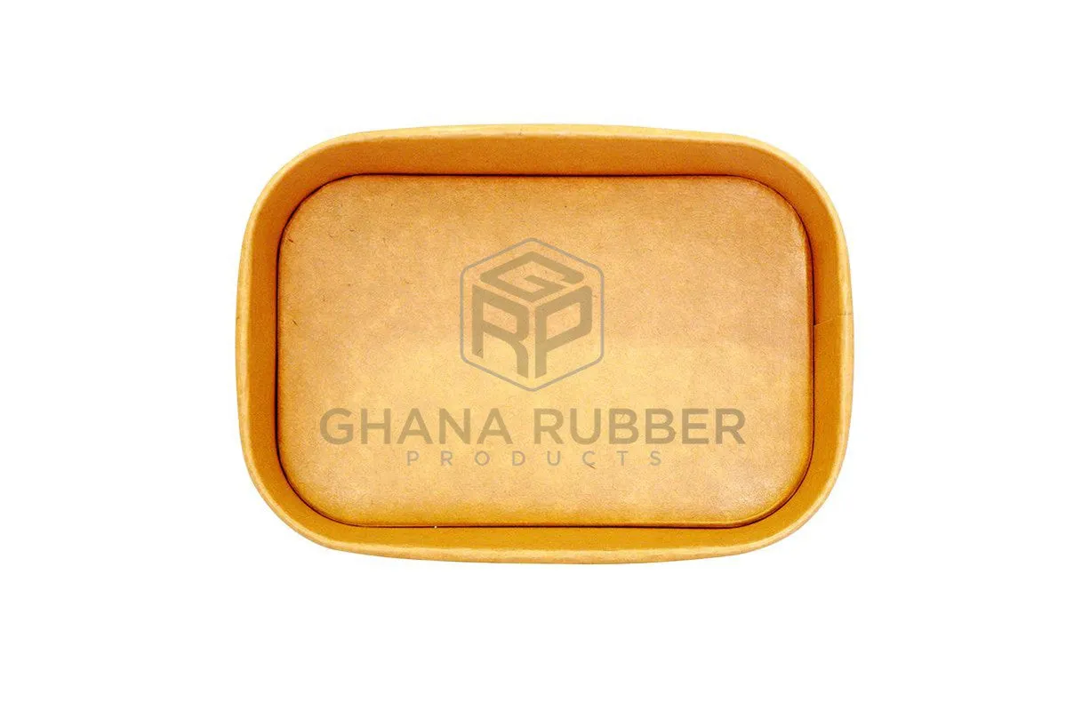 Kraft Rectangular Container 650ml   Lids