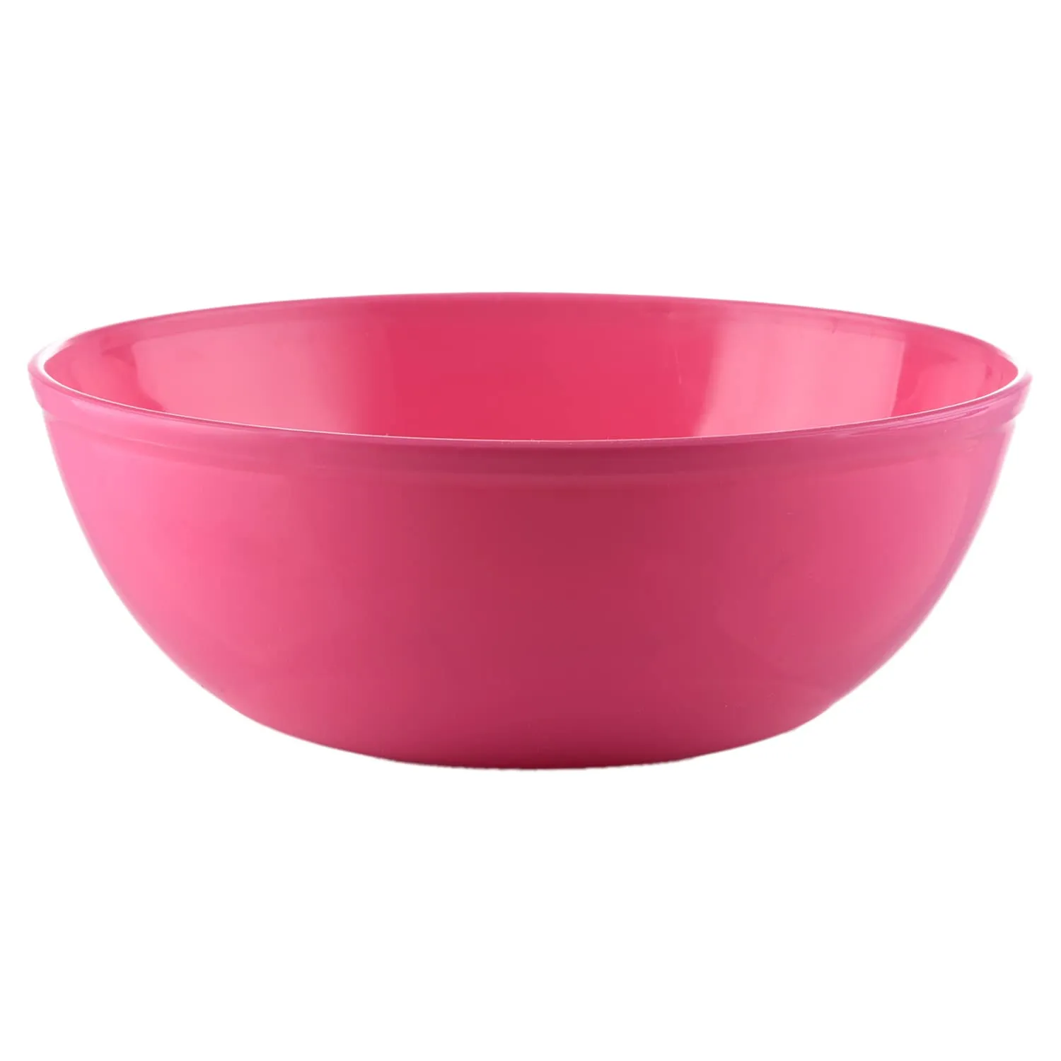 Kuber Industries Bowls|Plastic Dishwasher Safe Bowl|Serving Bowls|Bowls for Kitchen|Microwave Safe Bowls for Salad|Soup|Pasta|2000 ML|Pack of 3 (Pink)