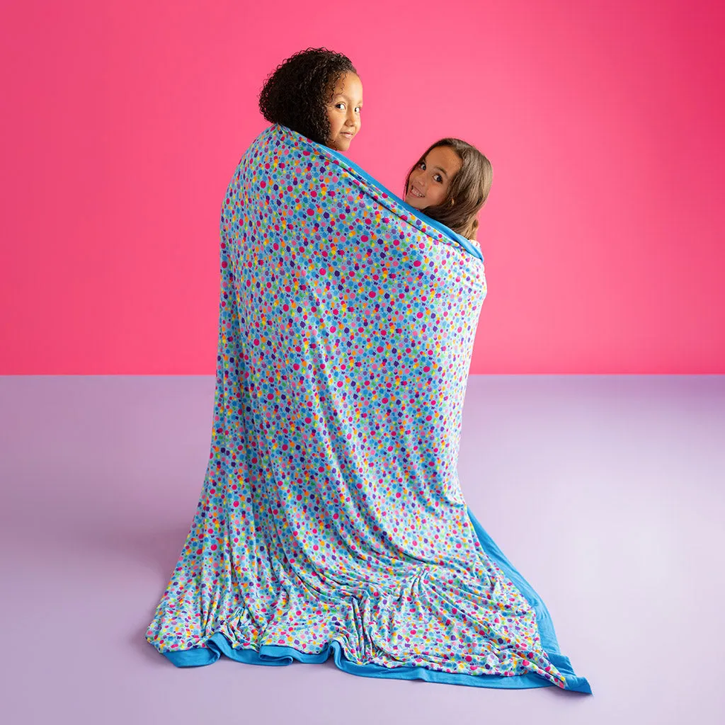 Lisa Frank® Panda Painter & Rainbow Splatter Luxe Patoo® Blanket