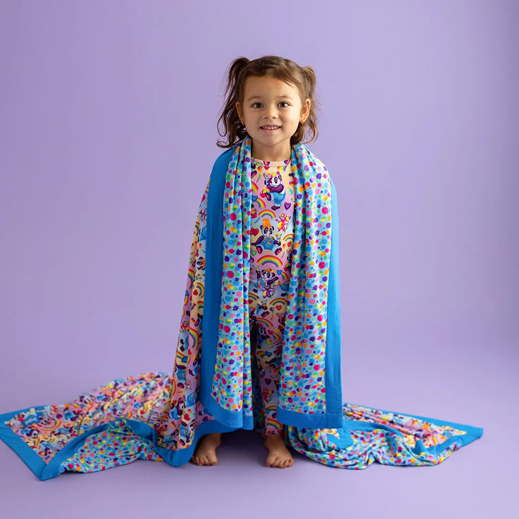Lisa Frank® Panda Painter & Rainbow Splatter Luxe Patoo® Blanket