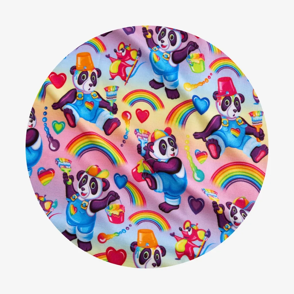 Lisa Frank® Panda Painter & Rainbow Splatter Luxe Patoo® Blanket
