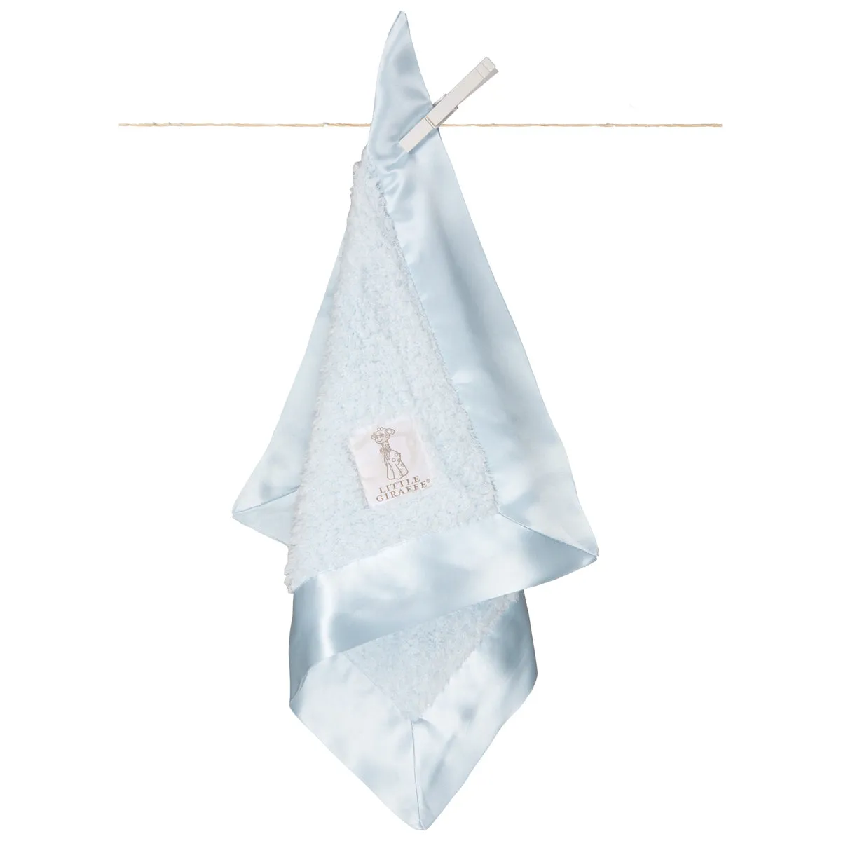 Little Giraffe - Chenille Blanky - Blue
