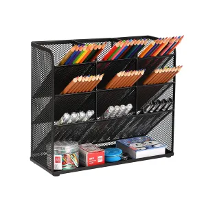 Marbrasse Mesh Desk Organizer | Multi-Functional Pen Holder | Pen Organizer for desk | Desktop Stationary