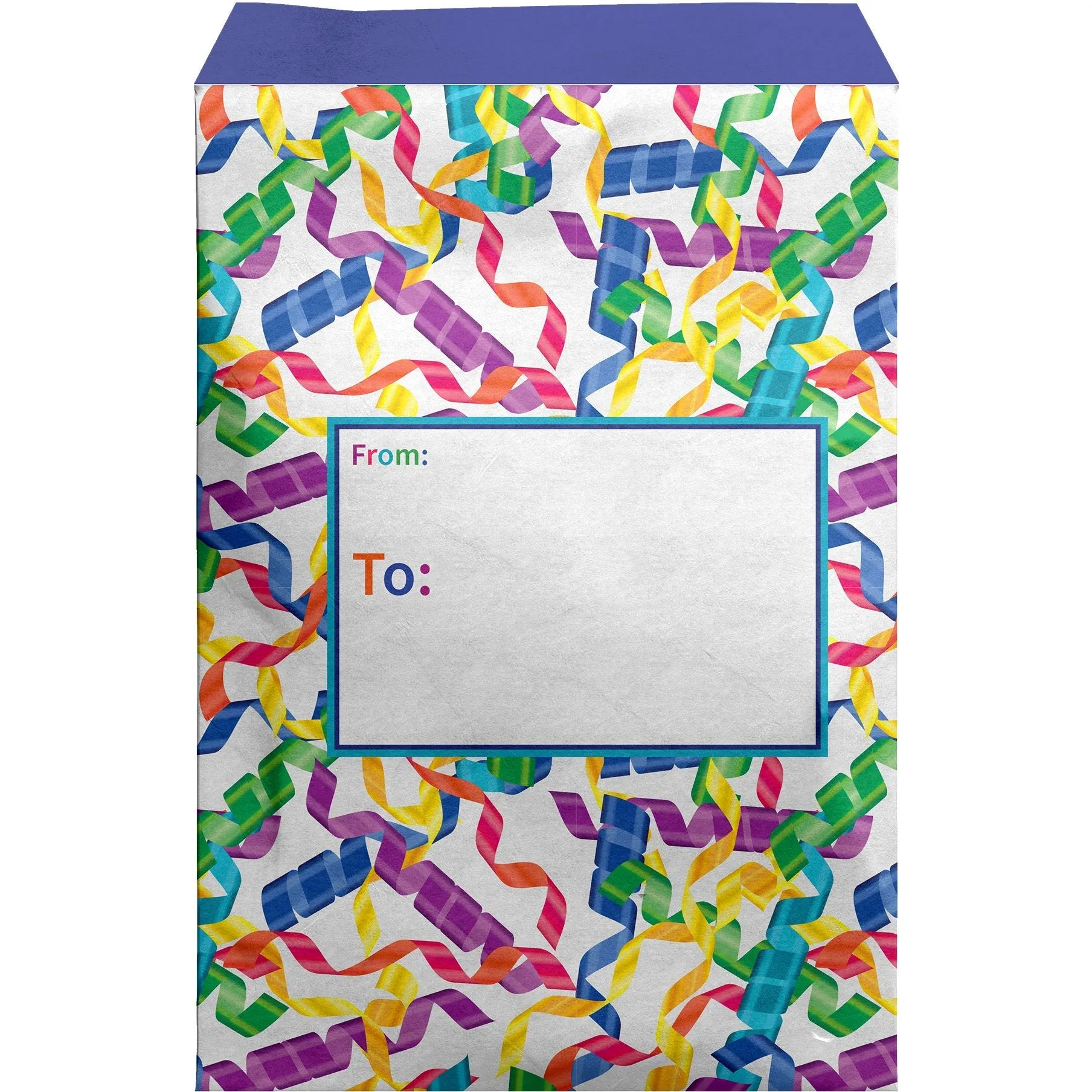 Medium Birthday Printed Padded Mailing Envelopes, Party Streamers