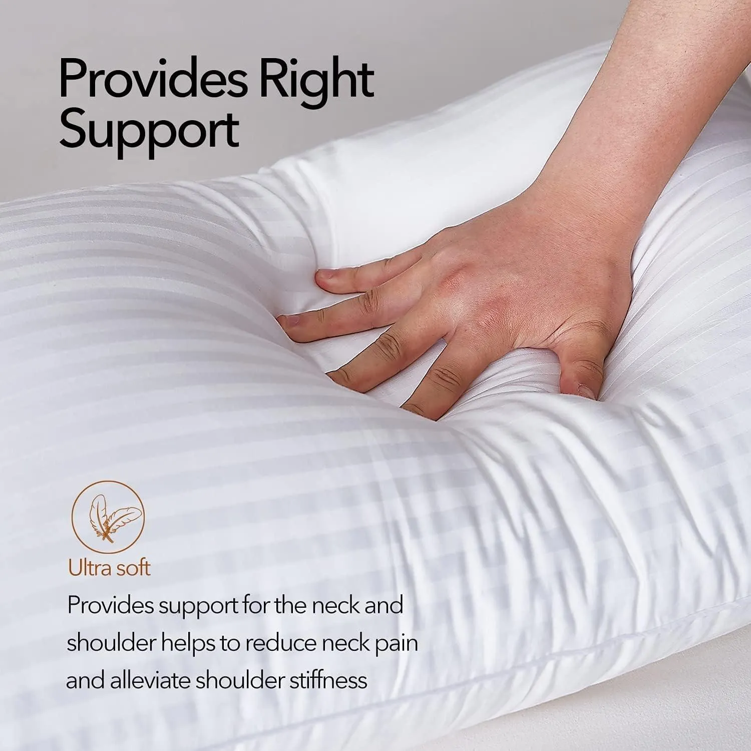 Microfiber Satin Stripe Pillows