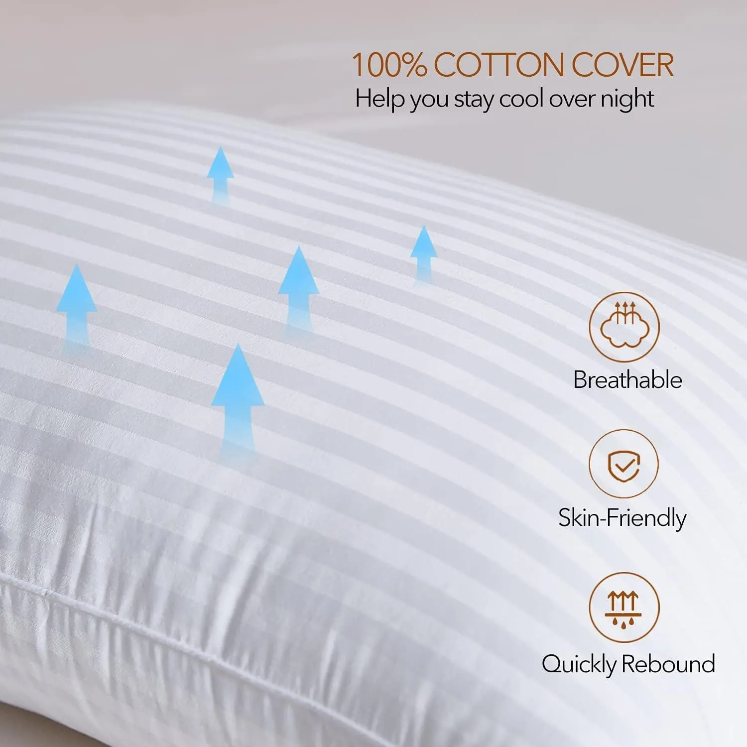 Microfiber Satin Stripe Pillows