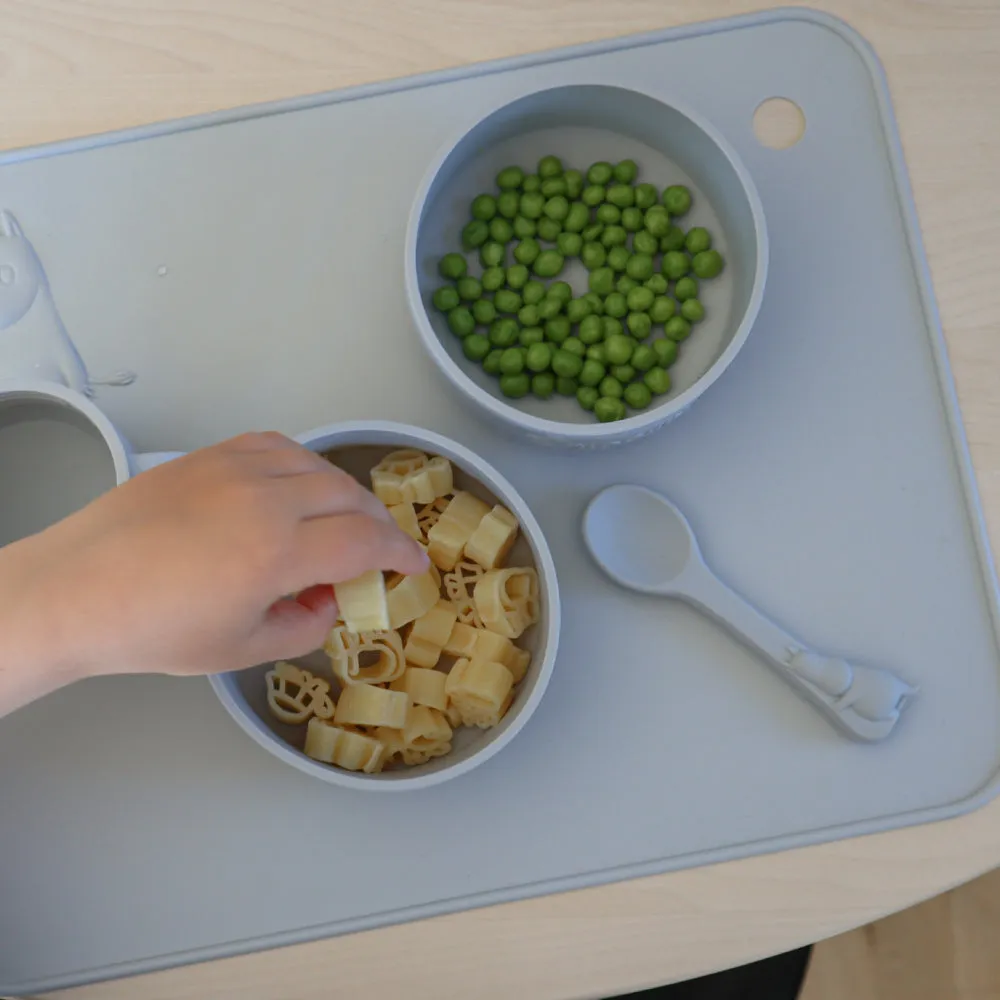 Moominpappa Silicone Placemat Grey – Rätt Start