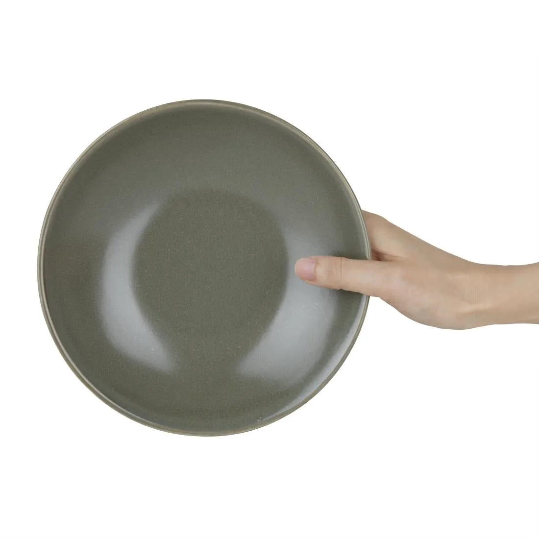 Olympia Build-a-Bowl Flat Bowls Green 190mm (Pack of 6) - FC710