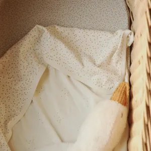Organic Reversible Blanket 'Wild Chamomile & Daisy Meadow'