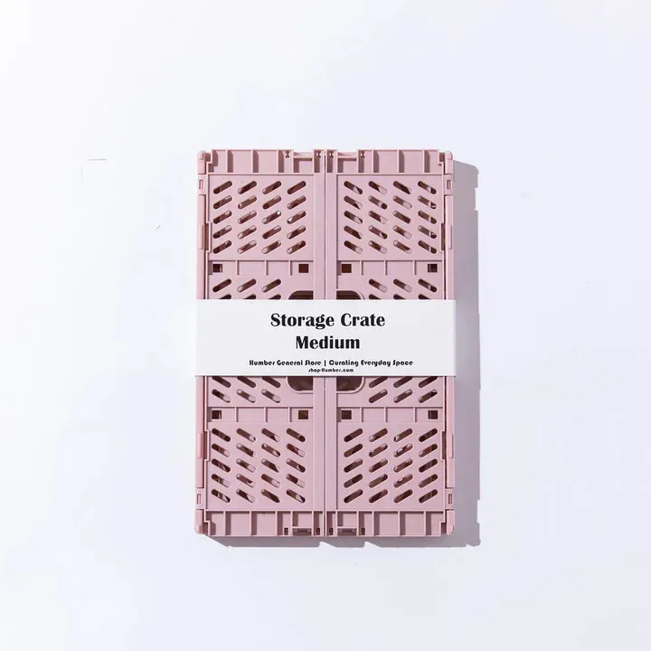 Pastel Pink Medium Storage Crate