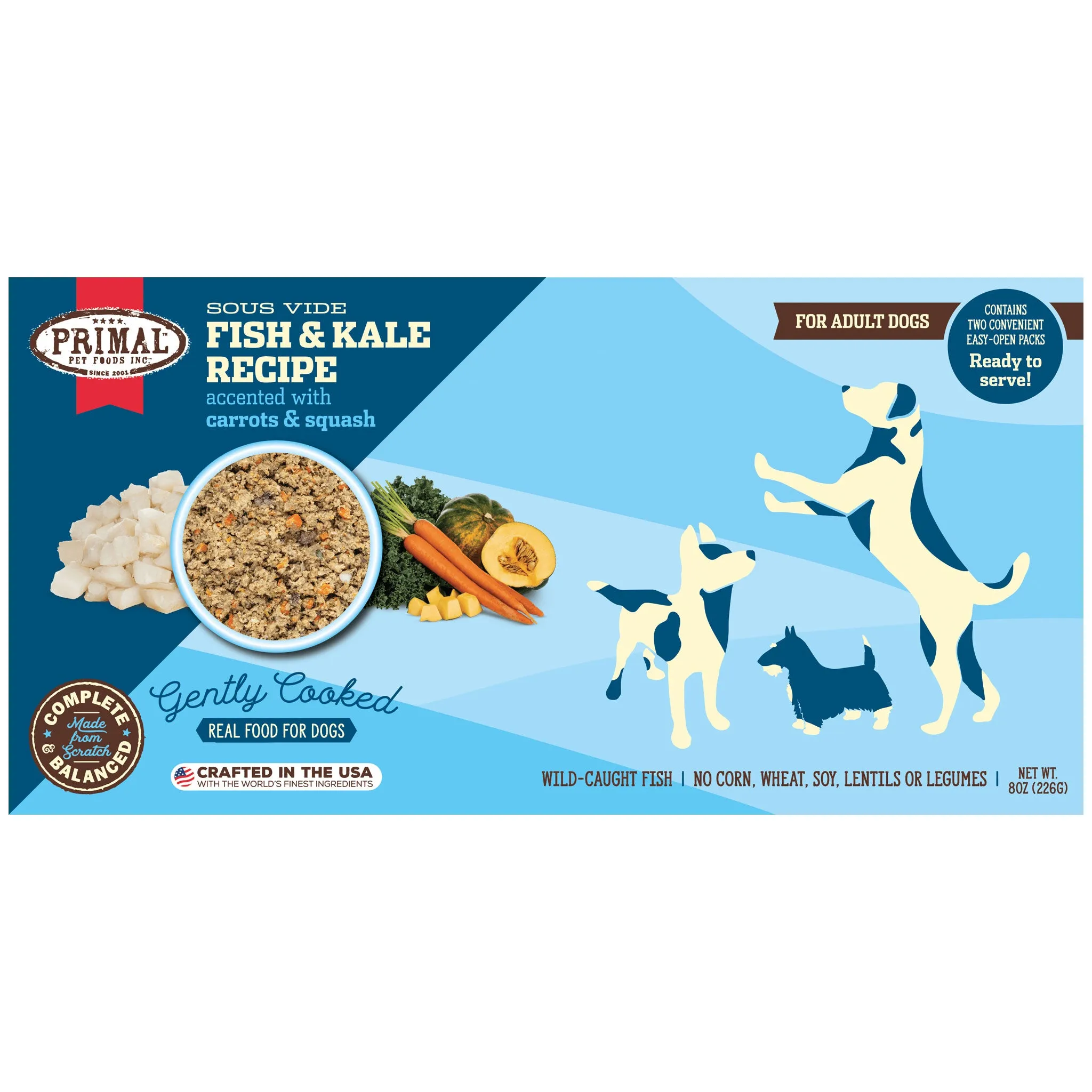 Primal Gently Cooked Dog Fish 8 oz