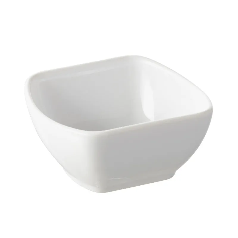REVOL CLUB SQUARE SHALLOW DISH, WHITE"