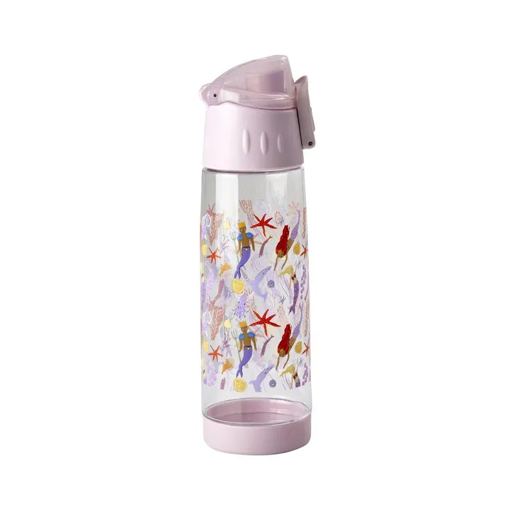 Rice DK Plastic Kids Drinking Bottle with Mermaid Print - Lavender - 500 ml