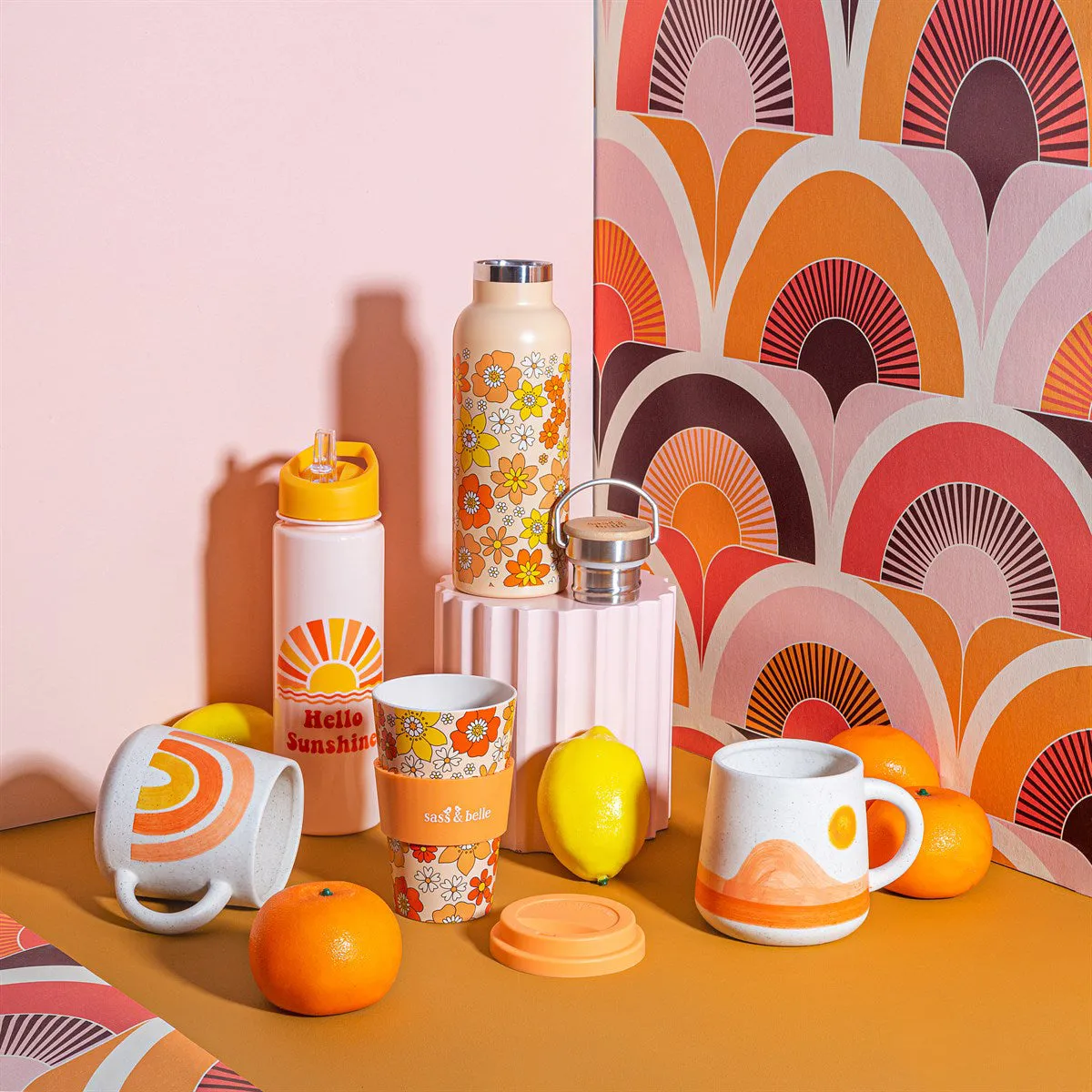 RJB Stone Hello Sunshine Plastic Water Bottle