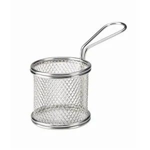 Serving Fry Basket Round 8 x 7.5cm - 6 Pack