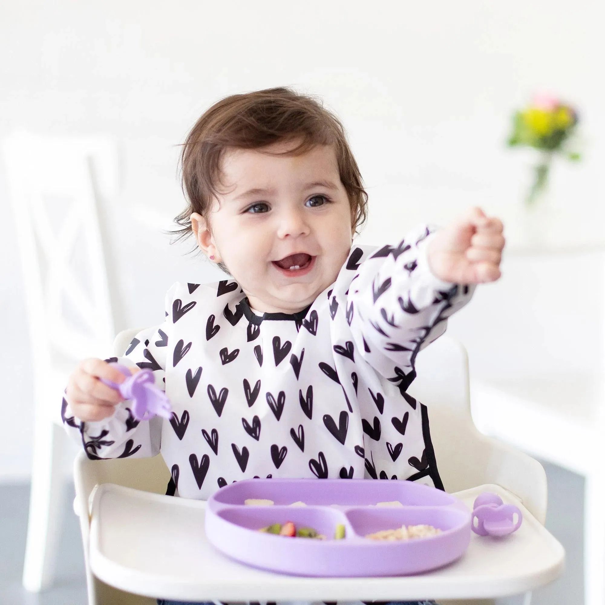 Silicone Grip Dish: Lavender