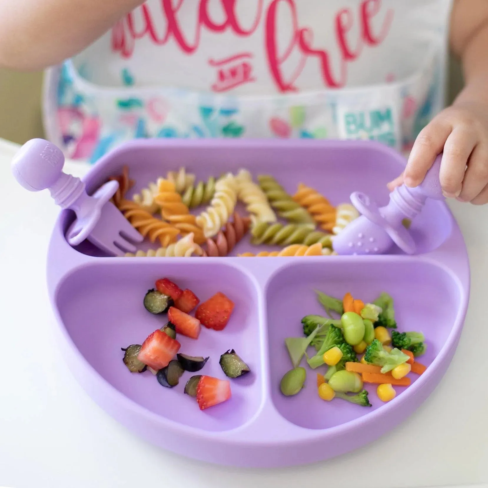 Silicone Grip Dish: Lavender