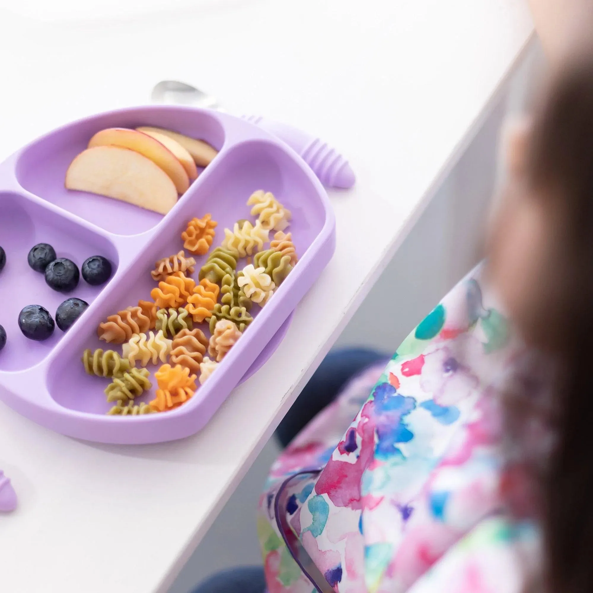 Silicone Grip Dish: Lavender