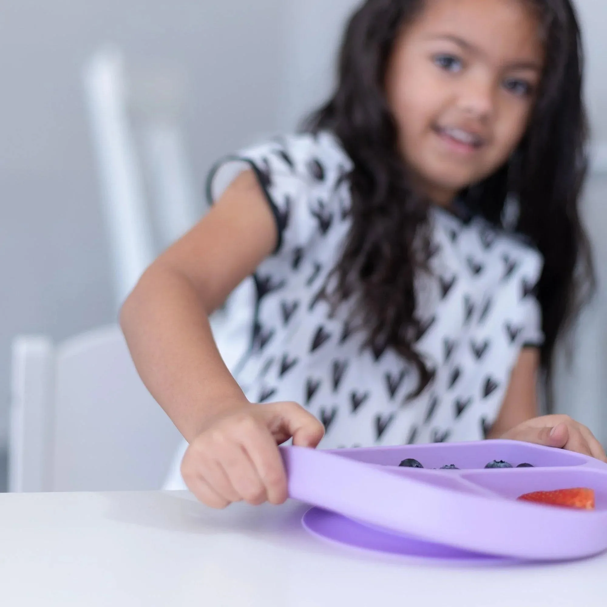 Silicone Grip Dish: Lavender