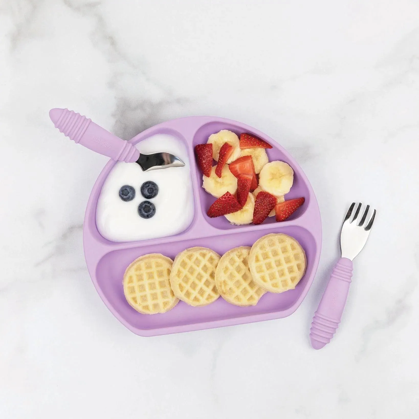 Silicone Grip Dish: Lavender