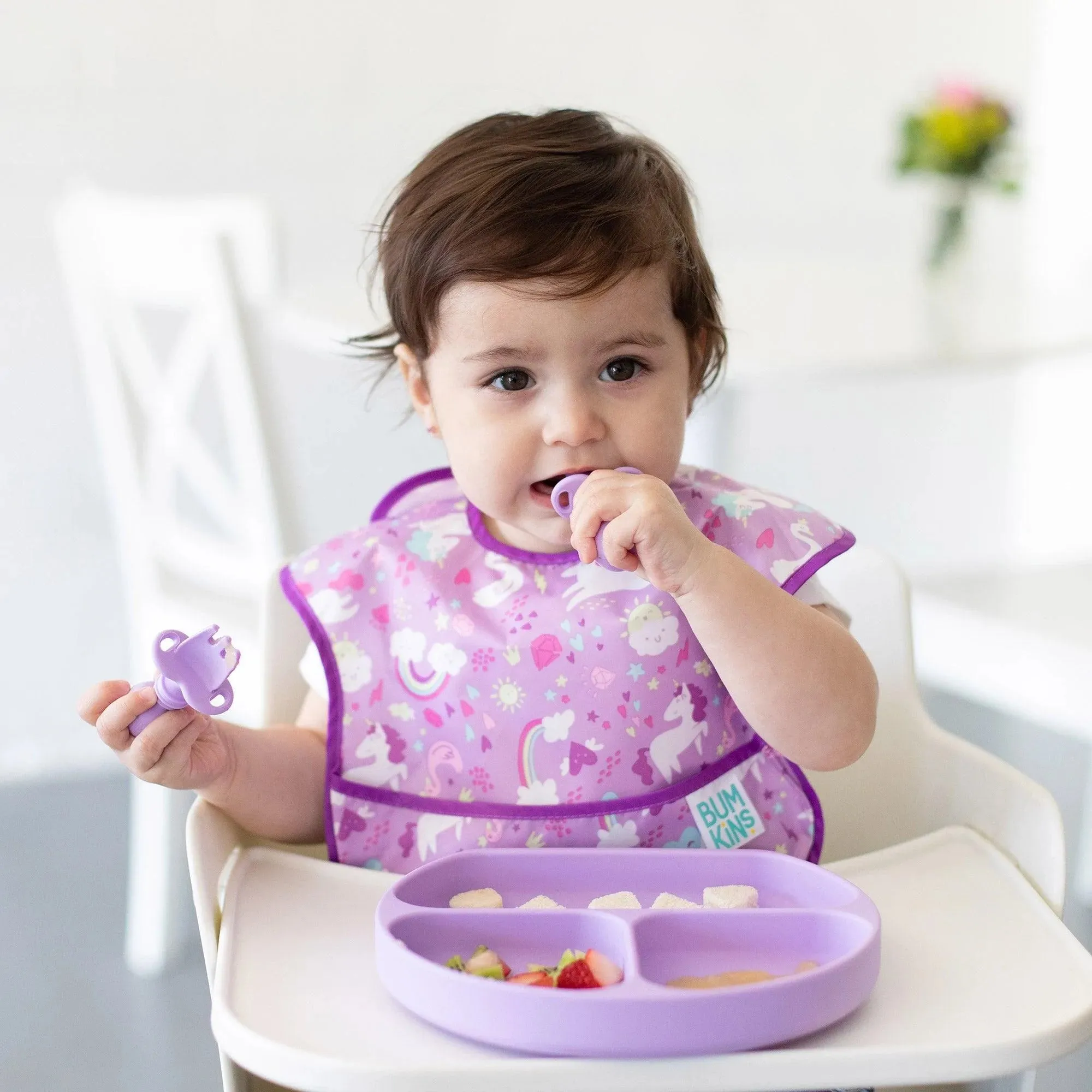 Silicone Grip Dish: Lavender