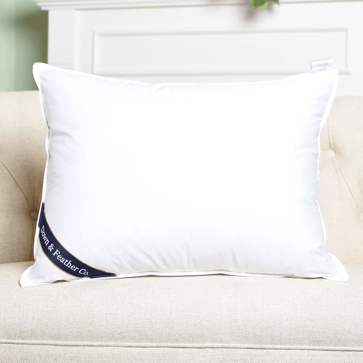 Snuggle Soft Classic Down Feather Pillow Standard Size - Extra Firm (31oz)