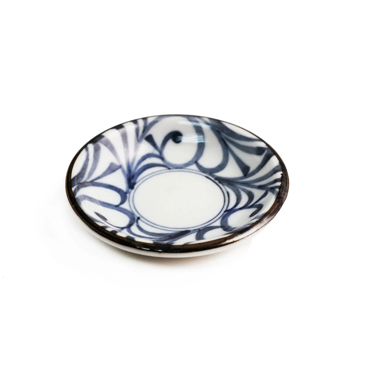 Spiral Karakusa Soy Sauce Dish 3.7" dia