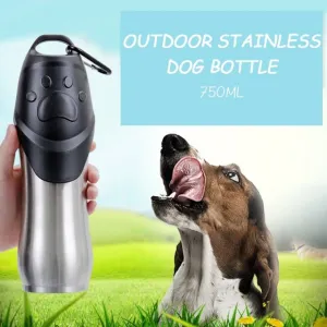 Stay Hydrated: Insulated Stainless Steel Water Bottle for Dogs!