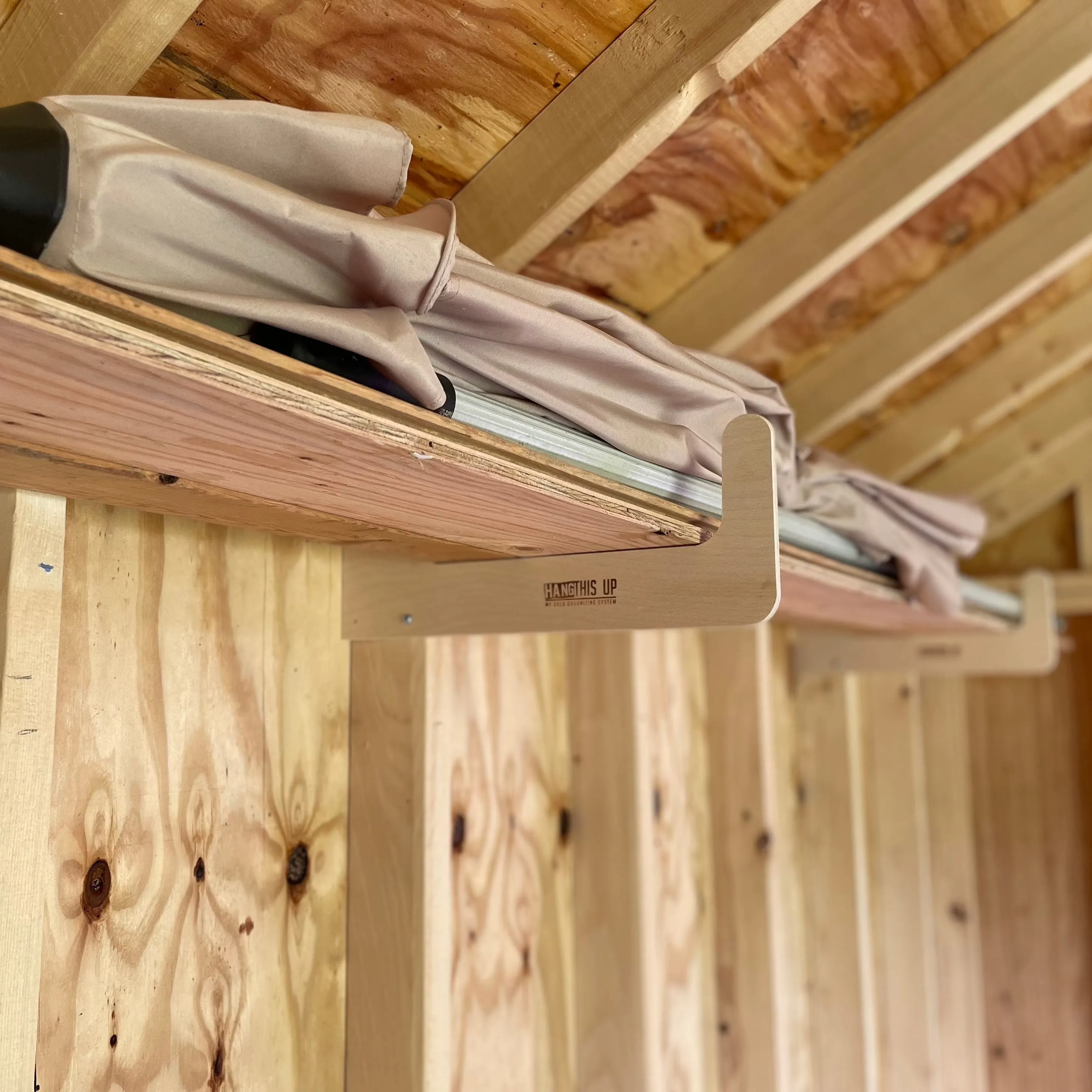 Step Ladder Organizer, Shed Storage System, Yard Tool Organizer, Garden tool rack, Shed Tool Rack